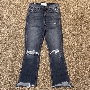 Mother Superior, Distressed Straight Jeans, Size 26